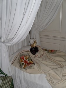 One of the beds in the Palace.
