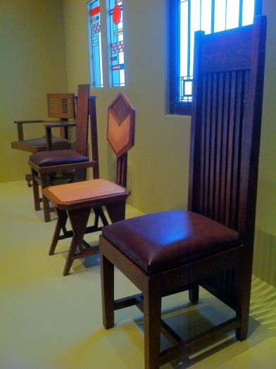 Frank Lloyd Wright Chairs and windows