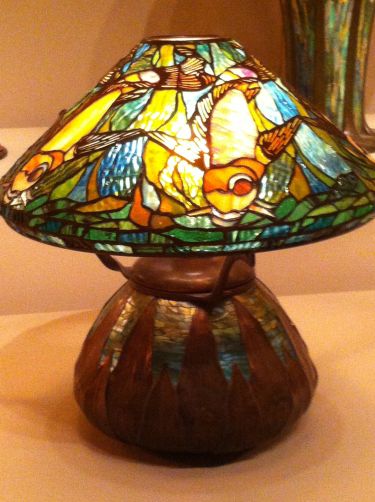 A Tiffany "Goldfish" lamp on display at the VMFA.