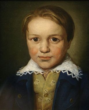 "Ludwig van Beethoven was recognised as a child prodigy. He worked at the age of 13 as organist, pianist/harpsichordist and violist at the court in Bonn, and had published three early piano sonatas. This portrait in oils is the earliest authenticated likeness of Beethoven." Circa 1782 (Wikimedia commons)