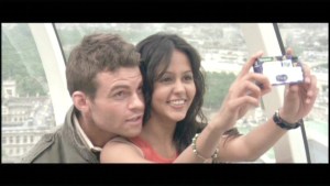 Peeya Rai Chowdhury and Daniel Gilles as Lakhi Bakshi (Lydia) and George in Bride and Prejudice