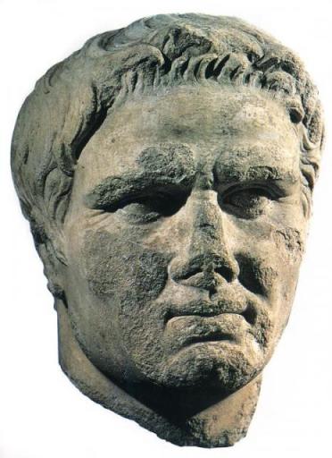  Mark Antony. Bust. Badly damaged. 1st century BC.  [www.laits.utexas.edu] 