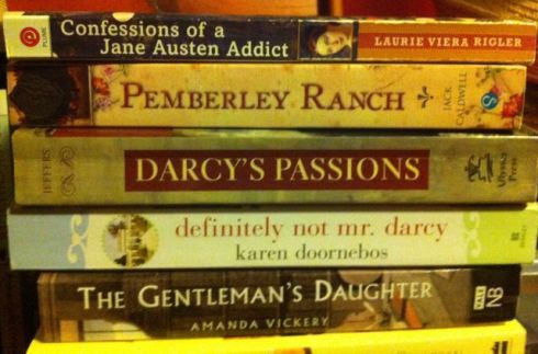 Oh, here are some more books that didn't fit on those other shelves.