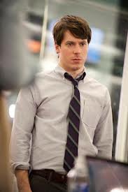 John Gallagher Jr. plays good guy Jim Harper on HBO's Newsroom. [Image courtesy HBO]