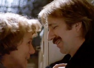 Stevenson and Rickman as Nina and Jamie in Truly Madly Deeply [Image courtesy: MGM]