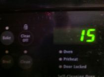 I KNOW you know what a time looks like. I'm putting this in to emphasis that you need to wait 15 minutes. Don't forget... seriously.