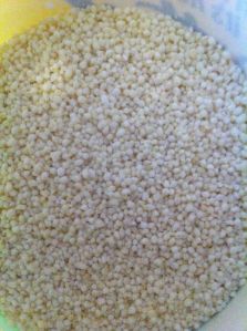 This is what the very small almond "pebbles" looked like. Put them aside for later.