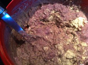 What the mixed batter looks like.