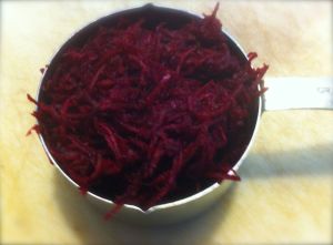 grated beets