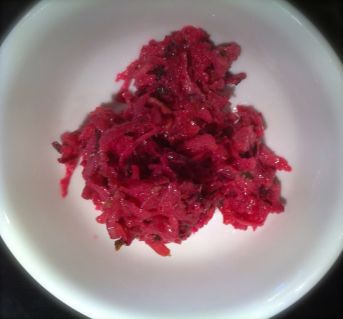 A serving of Kohlrabi Coleslaw goodness.