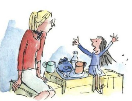 One of Quintin Blake's wonderful illustrations from the book.