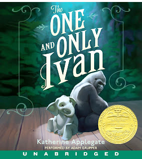 Cover of the audio book for the One and Only Ivan