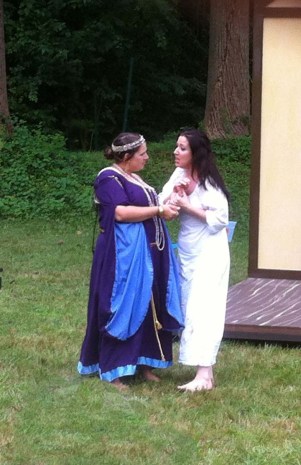 Kelly Dowling (Gerturde) and Ann Turiano (Ophelia) 