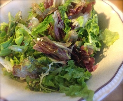 The mixed Greens are cleaned and prepped.