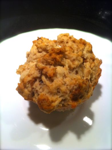 Granola Muffin on plate single