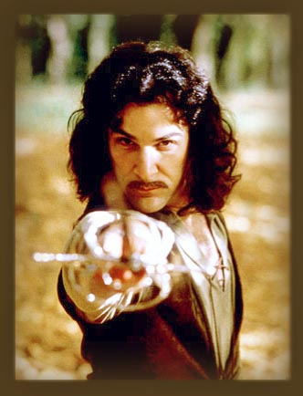 "Hello..." Mandy Patinkin brilliantly plays Inigo Montoya in the 1987 film version of The Princess Bride