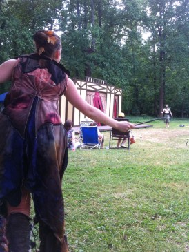 Puck (Jenna K. Rossman) and Oberon (Joel Ottenheimer) control the Meadow -- er -- fairy kingdom.