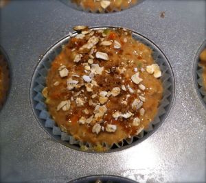 Muffin ready to go into the oven