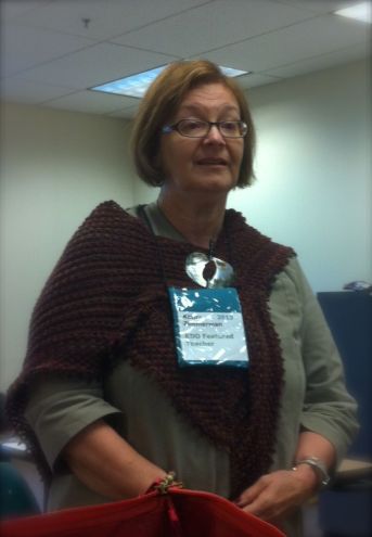 The amazing Kathy Zimmerman taught our Aran Knitting class on Saturday morning. 