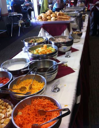 Lunch at KDO is always a gourmet affair and is included in the price of the weekend.