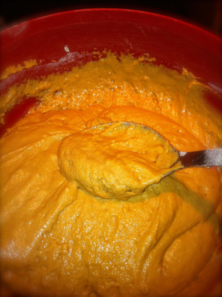 This batter can be used as the base for any number of muffins. The nutmeg and ginger give it a Fall feel.