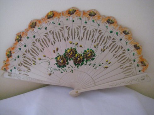 A replica Brise style regency fan found on Etsy.com
