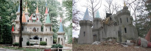 My childhood dreams... literally crumbling. 