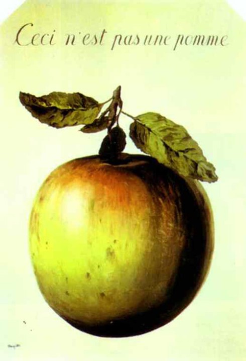 This is Not an Apple, 1964 [Image courtesy: rene-magritte.net]