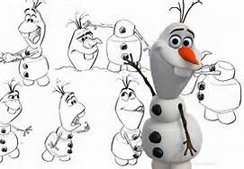 Olaf character sketches. (Image courtesy Disney)