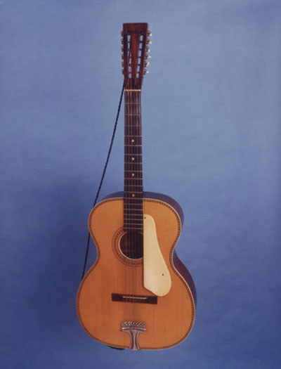 Lead Belly's guitar, "Stella". (Image courtesy the Lead Belly Foundation)