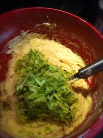 Add the Zucchini to the batter.