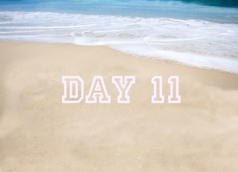 Beautiful tropical beach with the word summer written on the san