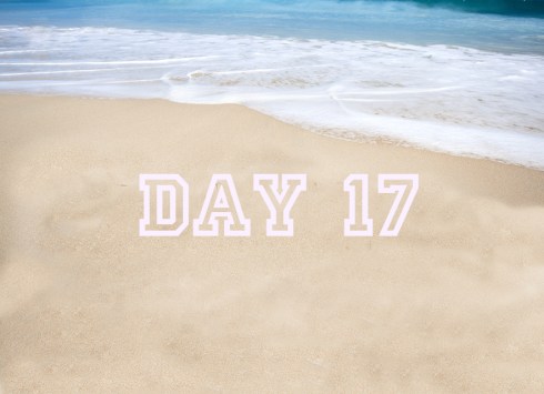 Beautiful tropical beach with the word summer written on the san