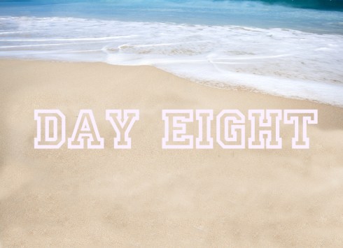 Beautiful tropical beach with the word summer written on the san