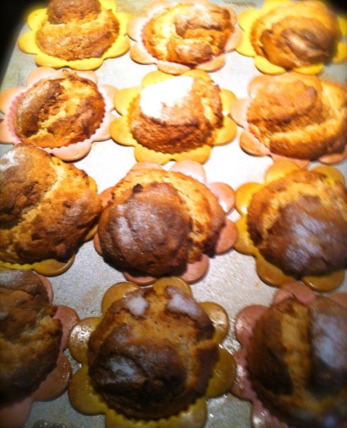 Peanut Butter Muffins baked