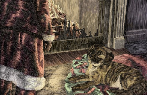 Puppies First Christmas. Copyright Kahl 2014.